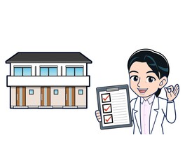 Young female doctor in a white lab coat