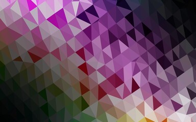 Obraz premium Light Multicolor, Rainbow vector polygonal template.