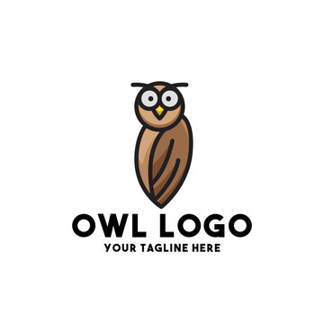 owl logo modern concept design