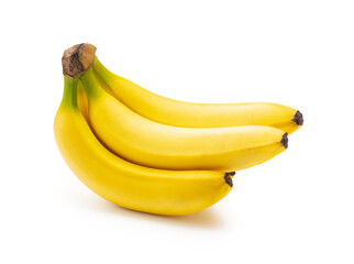 Bananas on a white background