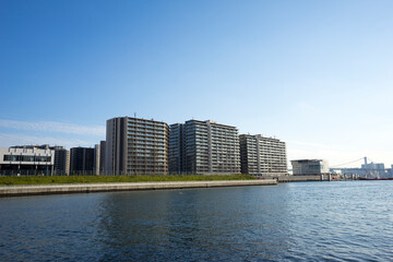 Fototapeta premium 東京晴海の新しいアパートメント 