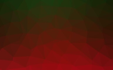 Light Green, Red vector low poly cover.