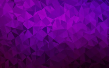 Dark Purple vector low poly cover.