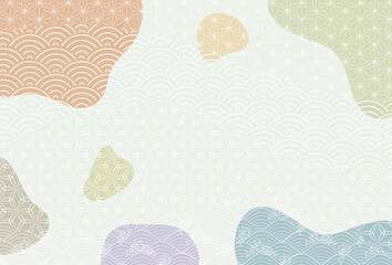 丑　年賀状　干支　背景 