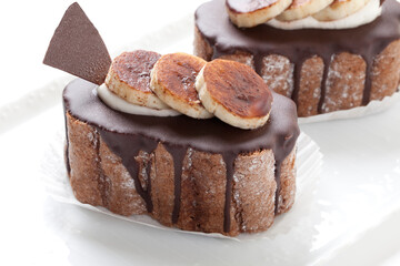 チョコバナナケーキ