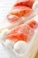 桃のショートケーキ