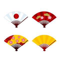 扇のイラスト素材セット