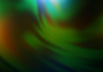 Dark Green, Yellow vector bokeh template.