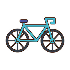 bicycle sport vehicle isolated icon