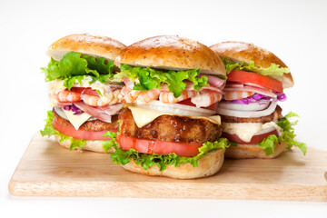 手作りハンバーガー