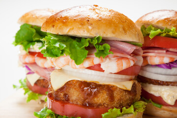 手作りハンバーガー