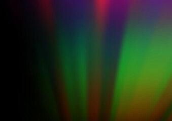 Dark Multicolor, Rainbow vector abstract blurred background.
