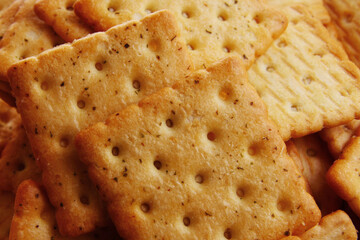 Healthy vegetable crackers for breakfast