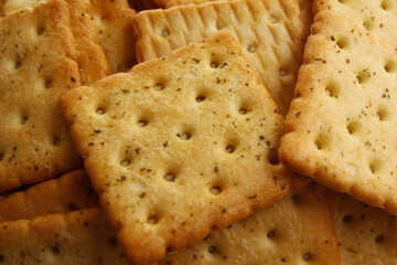 Healthy vegetable crackers for breakfast