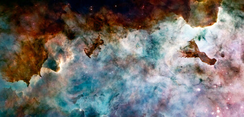 Galaxy cluster. Elements of this image furnished by NASA