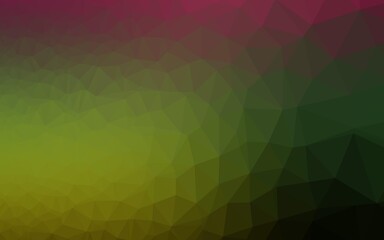 Dark Multicolor, Rainbow vector shining triangular pattern.