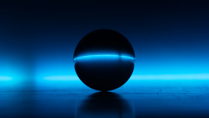 fondo negro, esfera de cristal, fondo de color, horizonte. colores