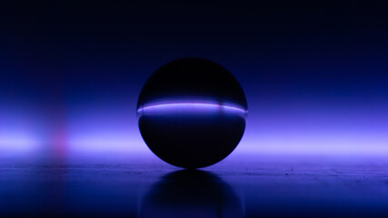 fondo negro, esfera de cristal, fondo de color, horizonte. colores