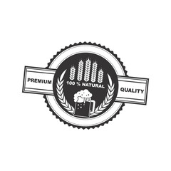 ector logo, badge, symbol, icon template design with Beer Theme
