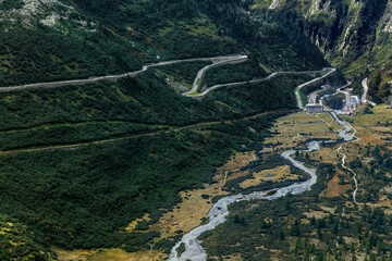 スイスアルプス、フルカ峠