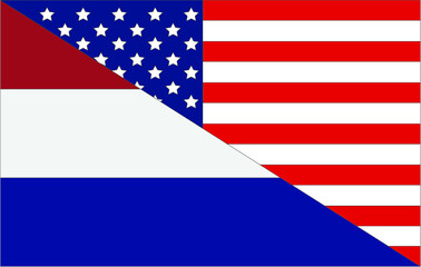 america and dutch flag