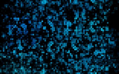 Dark BLUE vector cover in polygonal style.