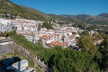 Fototapeta na wymiar panoramic view from the top of the village of Mijas