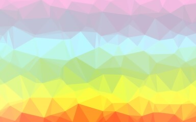 Light Multicolor, Rainbow vector blurry triangle template.