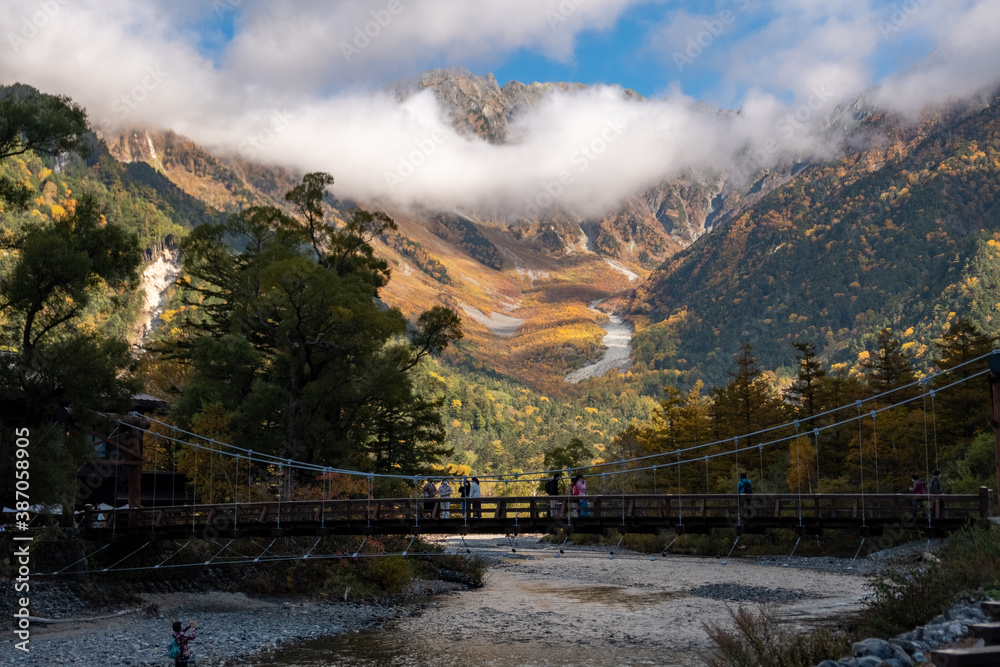 Canvas Prints 上高地 紅葉　河童橋