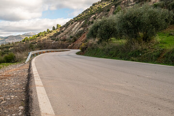 Low Angle view of Road to Setenil de Las Bodegas