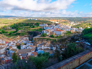 Fototapeta na wymiar View of Setenil de las Bodegas city
