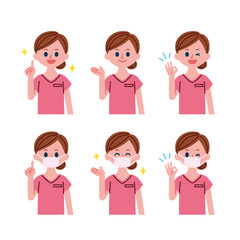 歯科助手のイラスト素材