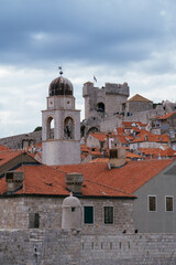 Fototapeta premium Tower architecture and skyline in Dubrovnik Old Town, Croatia
