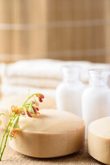 Fototapeta na wymiar Tamarind soap spa from natural product 