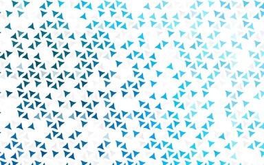Light BLUE vector seamless layout with lines, triangles.