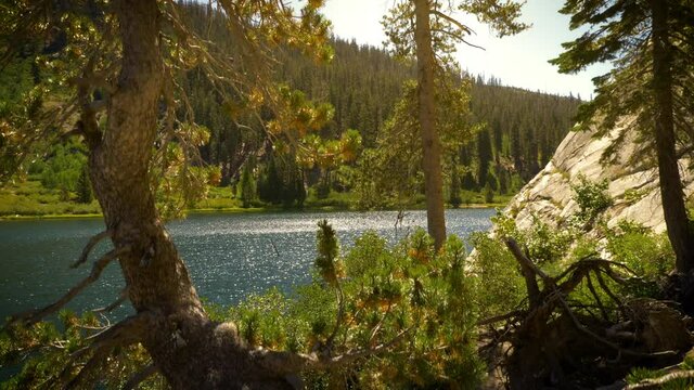 Sotcher Lake in the Ansel Adams Wilderness near Mammoth Lakes California USA