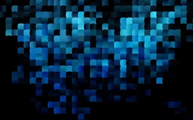 Dark BLUE vector cover in polygonal style.