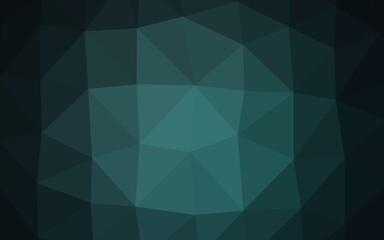 Fototapeta premium Dark BLUE vector abstract mosaic background.