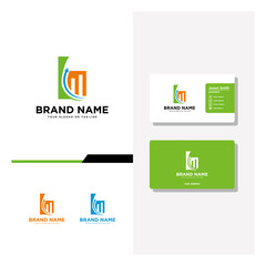 letter b finance logo design and business card vector