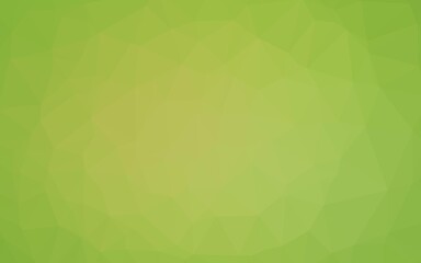 Light Green, Yellow vector triangle mosaic template.