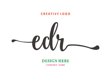 logo composition of the letter EDR  is simple, easy to understand and authoritative