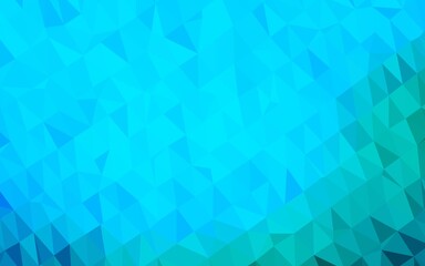 Light Blue, Green vector triangle mosaic template.