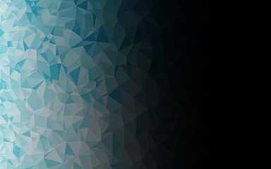 Light BLUE vector polygonal template.