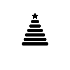Pyramid element in flat simple style. Vector