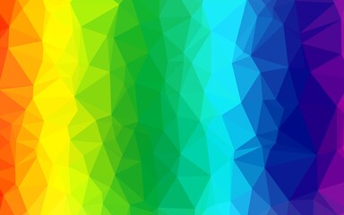 Light Multicolor, Rainbow vector abstract mosaic backdrop.