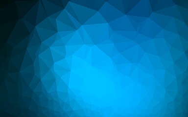 Light BLUE vector polygonal template.