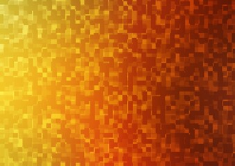 Light Orange vector template with crystals, rectangles.