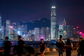 Cityscape at Victoria Harbour in Hong Kong