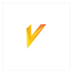 V Logo Letter Vector Illustration