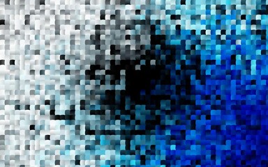 Dark BLUE vector background with rectangles.